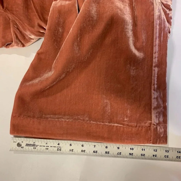 Loft Women's Peyton Velvet Flat Front Belted Straight Leg Pants Size 14 NWT - Picture 16 of 16